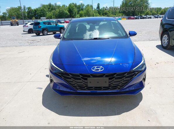 5NPLL4AG8MH045980 2021 HYUNDAI ELANTRA Синий Панорамный вид салона 360°