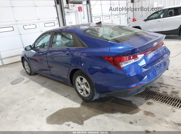 5NPLL4AGXMH047388 2021 HYUNDAI ELANTRA Синий Задняя левая четверть