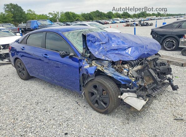 5NPLM4AG0NH062514 2022 HYUNDAI ELANTRA Синий Передняя правая четверть