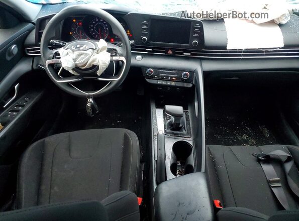 5NPLM4AG0NH062514 2022 HYUNDAI ELANTRA Синий Вид панели приборов
