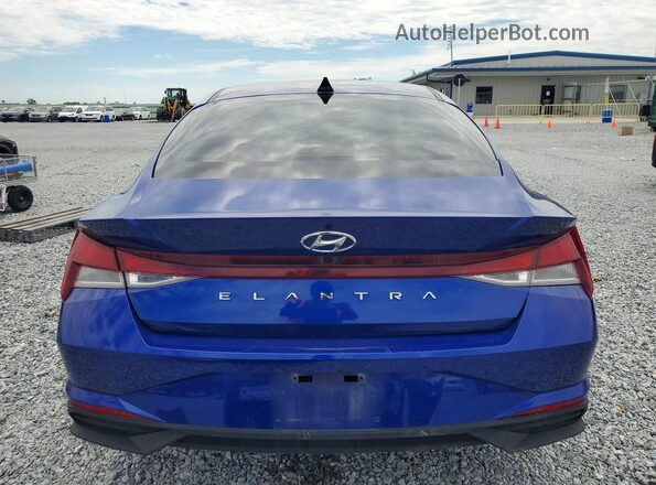 5NPLM4AG0NH062514 2022 HYUNDAI ELANTRA Синий Вид сзади