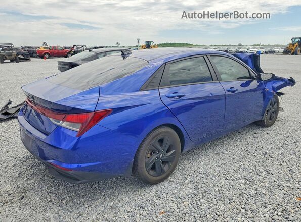5NPLM4AG0NH062514 2022 HYUNDAI ELANTRA Синий Задняя правая четверть