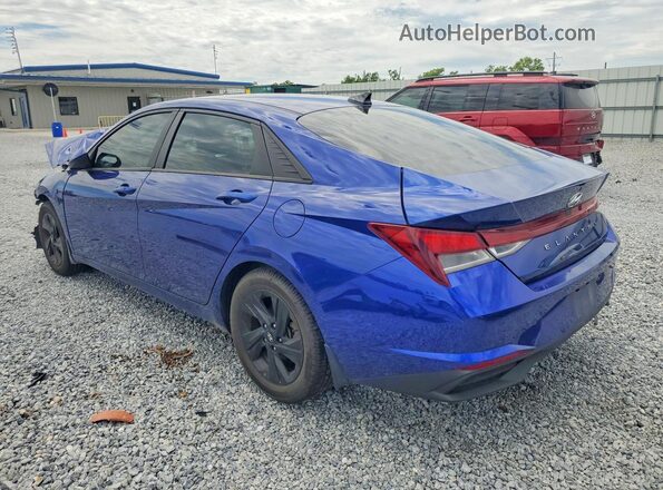 5NPLM4AG0NH062514 2022 HYUNDAI ELANTRA Синий Задняя левая четверть