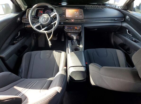 5NPLM4AG1MH008699 2021 HYUNDAI ELANTRA Синий Вид панели приборов