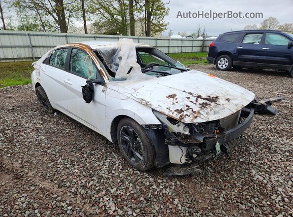 5NPLM4AG1MH012896 2021 HYUNDAI ELANTRA Белый Передняя правая четверть