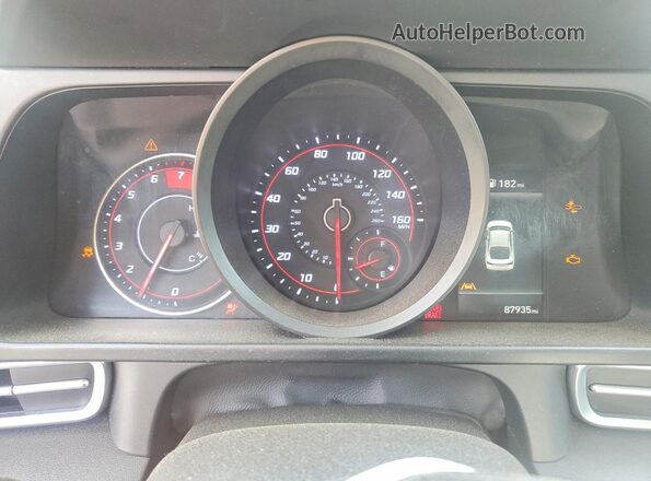 5NPLM4AG3MH018974 2021 HYUNDAI ELANTRA White Vista del cuadro de instrumentos