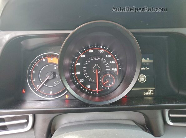 5NPLM4AG4PH113628 2023 HYUNDAI ELANTRA Белый Вид щитка приборов