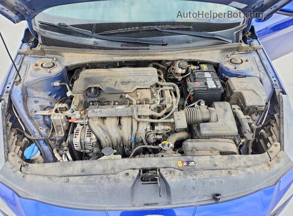 5NPLM4AG7MH036412 2021 HYUNDAI ELANTRA Blue Widok wnętrza z tyłu