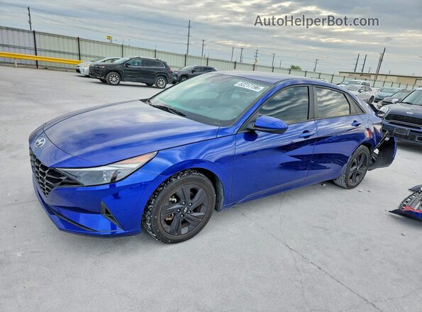 5NPLM4AG7MH036412 2021 HYUNDAI ELANTRA Blue Przód lewy