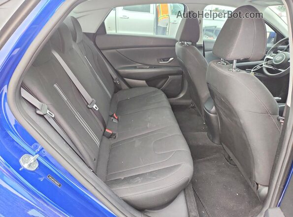 5NPLM4AG7MH036412 2021 HYUNDAI ELANTRA Blue Widok tylnych siedzeń