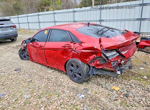 5NPLM4AG8MH017979 2021 HYUNDAI ELANTRA Красный Задняя левая четверть
