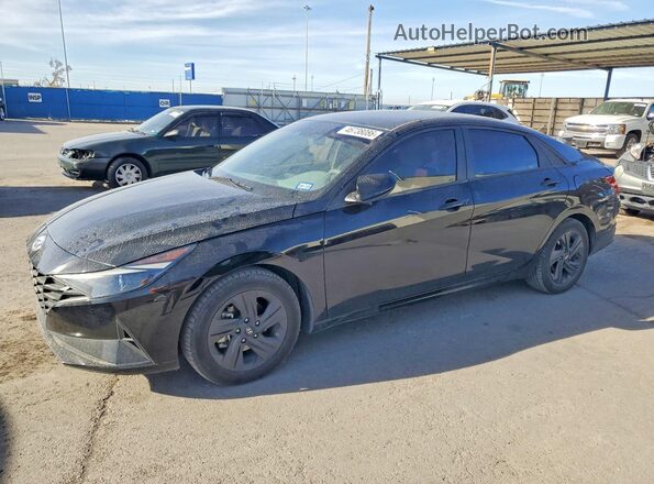 5NPLM4AG8PH094503 2023 HYUNDAI ELANTRA Черный Передняя левая четверть