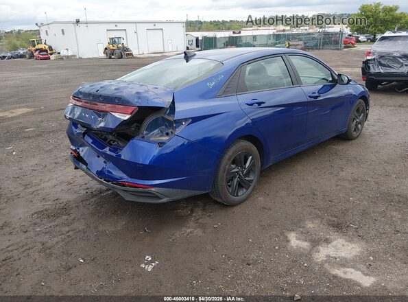 5NPLM4AGXMH033293 2021 HYUNDAI ELANTRA Синий Задняя правая четверть