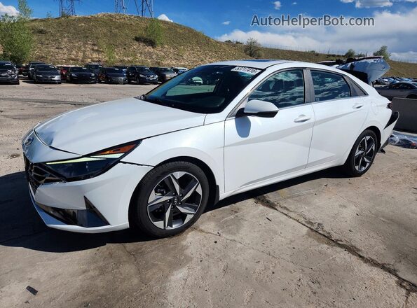 5NPLN4AG0NH066642 2022 HYUNDAI ELANTRA Белый Передняя левая четверть