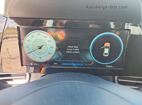 5NPLN4AG0NH066642 2022 HYUNDAI ELANTRA Белый Вид щитка приборов