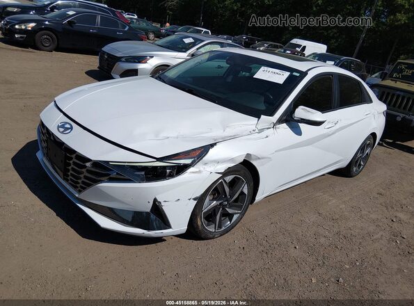 5NPLN4AG6MH030839 2021 HYUNDAI ELANTRA Белый Передняя левая четверть