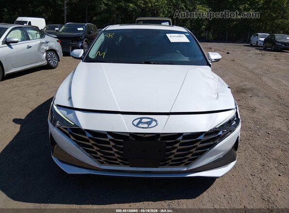 5NPLN4AG6MH030839 2021 HYUNDAI ELANTRA Белый Вид щитка приборов