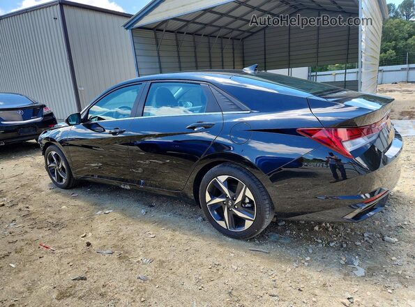 5NPLP4AG2MH009738 2021 HYUNDAI ELANTRA Black უკანა მარცხენა