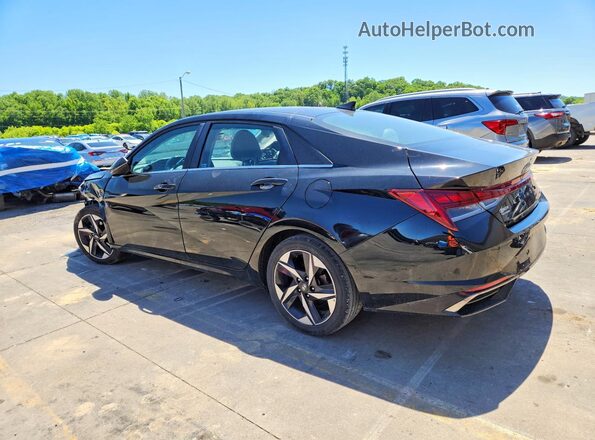 5NPLP4AG8MH014653 2021 HYUNDAI ELANTRA Черный Задняя левая четверть