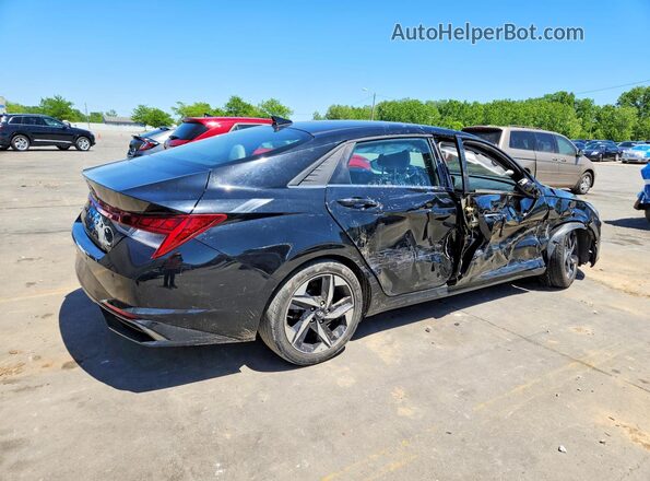 5NPLP4AG8MH014653 2021 HYUNDAI ELANTRA Черный Задняя правая четверть