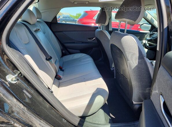 5NPLP4AG8MH014653 2021 HYUNDAI ELANTRA Черный Вид задних сидений