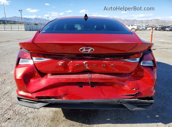 5NPLS4AG1PH093084 2023 HYUNDAI ELANTRA Красный Вид сзади
