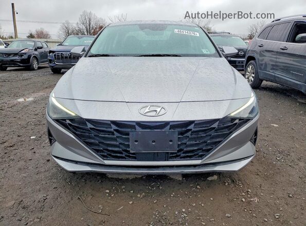 5NPLS4AG4MH000490 2021 HYUNDAI ELANTRA Серебряный Вид спереди