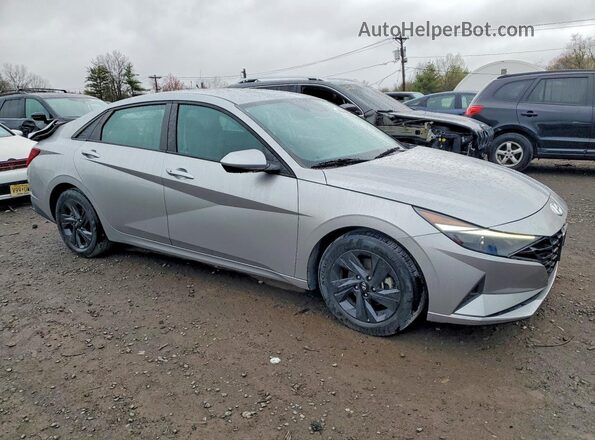 5NPLS4AG4MH000490 2021 HYUNDAI ELANTRA Серебряный Передняя правая четверть