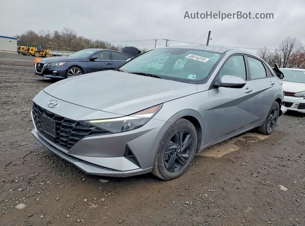 5NPLS4AG4MH000490 2021 HYUNDAI ELANTRA Серебряный Передняя левая четверть