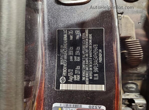 5NPLS4AG4PH096478 2023 HYUNDAI ELANTRA Серый Вид наклейки с VIN-кодом