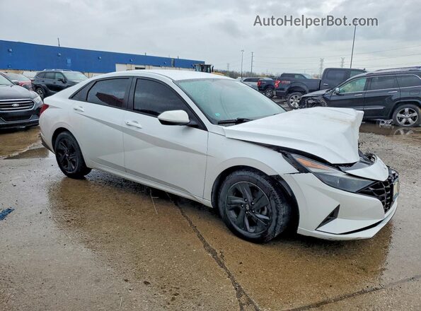 5NPLS4AG8MH011153 2021 HYUNDAI ELANTRA Белый Передняя правая четверть
