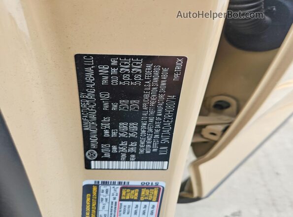 5NTJADAE2RH080714 2024 HYUNDAI SANTA Tan Vista del compartimento del motor