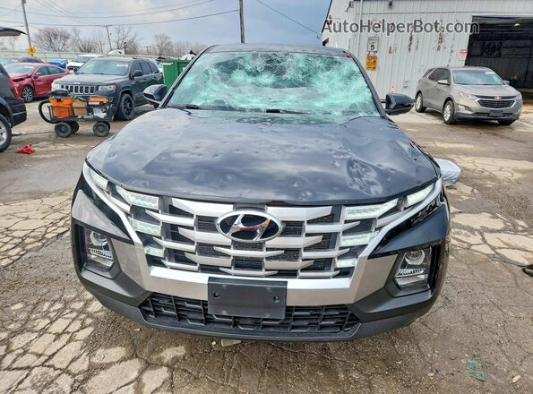 5NTJADAE7NH034077 2022 HYUNDAI SANTA Черный Вид спереди