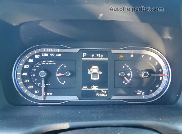 5NTJB4AE9RH100633 2024 HYUNDAI SANTA Серый Вид щитка приборов