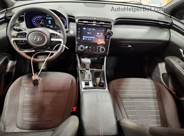 5NTJBDAEXNH013611 2022 HYUNDAI SANTA Синий Вид панели приборов