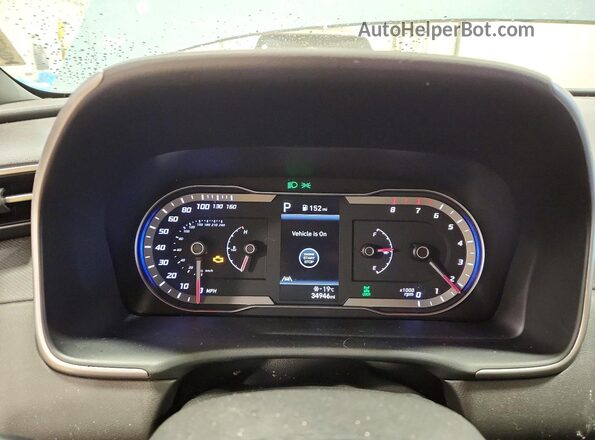 5NTJBDAEXNH013611 2022 HYUNDAI SANTA Синий Вид щитка приборов