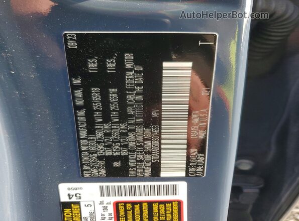 5TDAAAB50RS014653 2024 TOYOTA GRAND Blue VIN sticker view