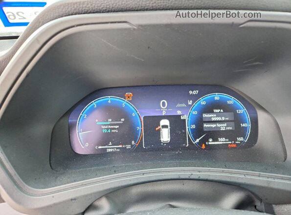 5TDAAAB58RS038862 2024 TOYOTA LIMITED Silver ხელსაწყოთა პანელის ხედი
