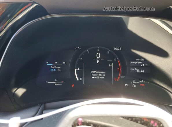 5TDAAAB65SS028899 2025 LEXUS TX Белый Вид щитка приборов