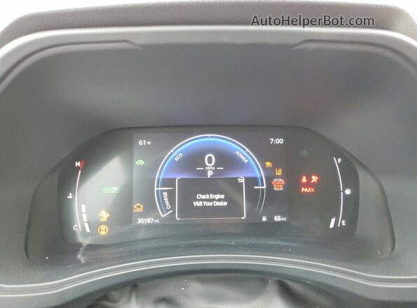 5TDACAB56SS054364 2025 TOYOTA GRAND Красный Вид щитка приборов