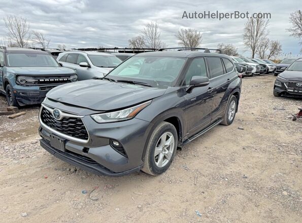 5TDBBRCHXMS518550 2021 TOYOTA HIGHLANDER Угольный Задняя левая четверть