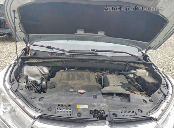 5TDBKRFH0GS269711 2016 TOYOTA HIGHLANDER Серый Вид подкапотного пространства