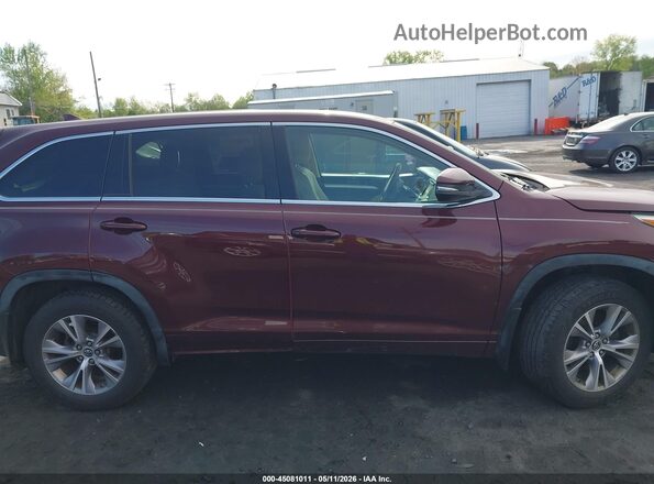 5TDBKRFH7GS233207 2016 TOYOTA LE Champagne Вид задней части салона