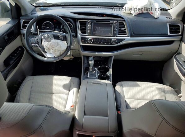 5TDBKRFHXGS233654 2016 TOYOTA HIGHLANDER Silver Widok deski rozdzielczej