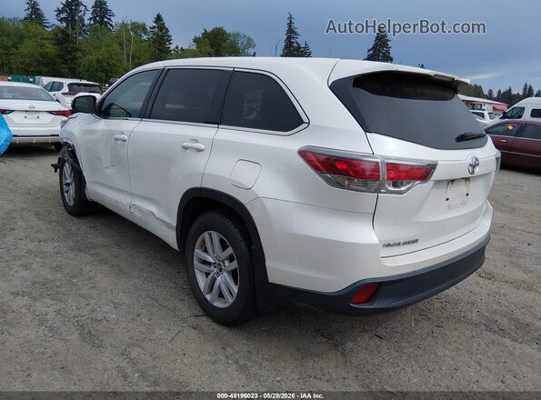 5TDBKRFHXGS239650 2016 TOYOTA HIGHLANDER Белый Задняя левая четверть