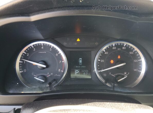 5TDBKRFHXGS261518 2016 TOYOTA HIGHLANDER Синий Вид щитка приборов