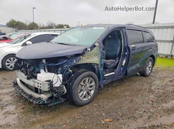 5TDBRKEC4NS131840 2022 TOYOTA SIENNA Синий Передняя левая четверть
