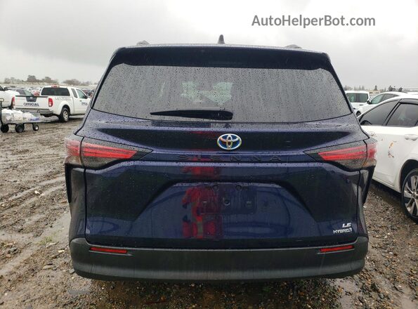 5TDBRKEC4NS131840 2022 TOYOTA SIENNA Синий Вид сзади
