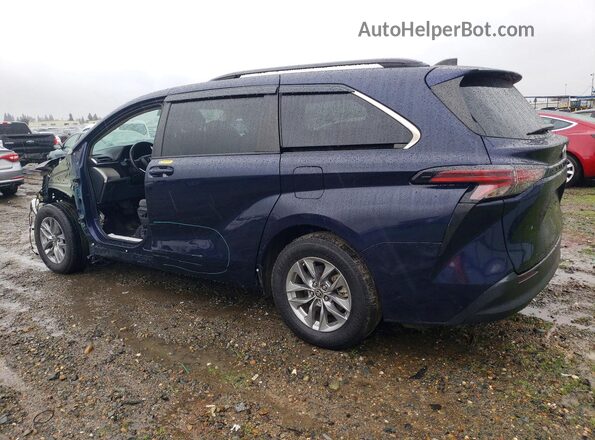 5TDBRKEC4NS131840 2022 TOYOTA SIENNA Синий Задняя левая четверть