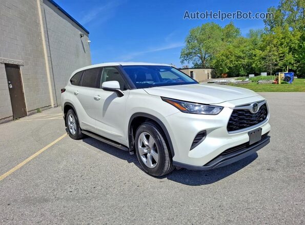 5TDBZRBH0LS522442 2020 TOYOTA HIGHLANDER Белый Передняя левая четверть